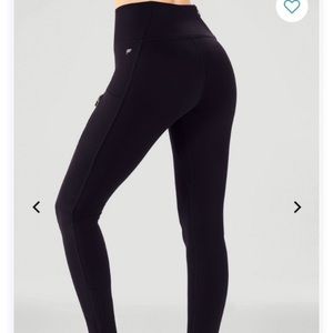 Fabletics black high waisted leggings like new!